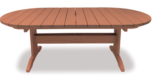 Eden 2200 Oval Extension Outdoor Table 